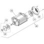 Motor Assembly for Norton Clipper CM43 Masonry Saw
