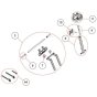 Operating Handle Assembly for Norton Clipper CS502LV Floor Saw