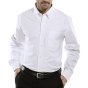 Oxford Shirt Long Sleeve Easy Care Poly/Cotton Button Collar White 14.5