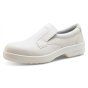 Micro-Fibre Slip On Shoe Texifibre Upper & Anti Bacterial Lining Wh size 06