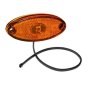 LED Side Marker Lamp, Amber, 12V, Aspock Flatpoint II, 2 LED