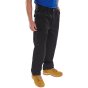 Heavyweight Drivers Trousers 2 Front Pleats Poly/Cotton Tall Fit Black 50t