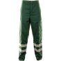Patch Trousers Poly/Cotton H/Duty Reinforced Legs Tall Fit Bottle Green 32t