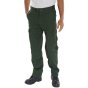 Drivers Trousers Sewn Crease Fasten Zip Fly/Button Reg Fit Bottle Green 30