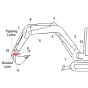 Pin (Pos 10) for Kubota KX36-2 Mini Excavator