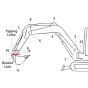 Pin (Position 10) for Kubota KX71-3 Mini Excavators - Replaces RG448 66770