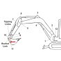 Bush (Position 11) for Kubota KX057-4 Mini Excavator - Replaces RD451 66630