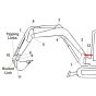 Bush (Position 2 Boom L/H) fits Kubota KX36-3 Mini Excavator