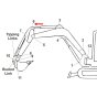 Pin (Position 6) for Kubota KX61-3 Mini Excavator - Replaces RG248 66790