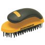 Block Wire Brush 165mm with TPR Soft Grip Handle by Roughneck