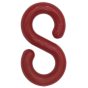 Plastic Chain S-Hook Pack of 10 Sealey Part No. RSH10