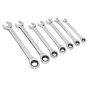 Ratchet Combination Spanner Set 7pc Metric Sealey Part No. S01142