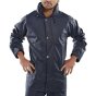 Super B-Dri Jacket Polyester PU Coated Front Zip & Storm Flap Navy Blue  XL