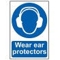 Wear Ear Protectors - PVC 200 x 300mm by Scan - 5