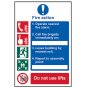 Fire Action Procedure - PVC 200 x 300mm by Scan - 175
