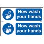 Now Wash Your Hands - PVC 300 x 200mm by Scan - 404