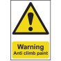Warning Anti Climb Paint - PVC 200 x 300mm by Scan - 1113