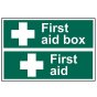 First Aid Box / First Aid - PVC 300 x 200mm by Scan - 1553