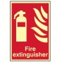 Fire Extinguisher Photoluminescent - 200 x 300mm by Scan - 1571