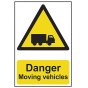 Danger Moving Vehicles - PVC 400 x 600mm by Scan - 4100
