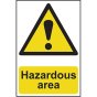 Hazardous Area - PVC 400 x 600mm by Scan - 4107