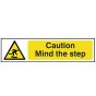Caution Mind The Step - PVC 200 x 50mm by Scan - 5109