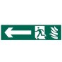 Running Man Arrow Left - PVC 200 x 50mm by Scan - 5201