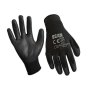 Black PU Coated Gloves Size 10 Extra Large (Pack of 12)