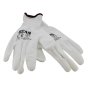 White PU Coated Gloves - XL (Size 10) (Pack 12)