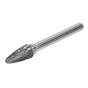 Tungsten Carbide Rotary Burr Arc Round Nose 10mm Sealey Part No. SDB05