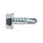 Self Drilling Screw 4.2 x 13mm Hex Head Zinc DIN 7504K Pack of 100 Sealey Part No. SDHX4213