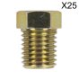Brake Pipe Nut M10 x 1.25mm Short Male Pack of 25 Sealey Part No. BN10125SM