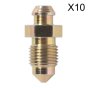 Brake Bleed Screw M10 x 25mm 1mm Pitch Pack of 10 Sealey Part No. BS10125