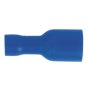 Fully Insulated Terminal 6.3mm Female Blue Pack of 100 Sealey Part No. BT16