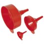 Funnel Set 3pc Fixed Spout Sealey Part No. F98
