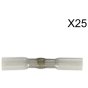 Heat Shrink Butt Connector with Crimp & Solder Clear Pack of 25 Sealey Part No. HSSB25C