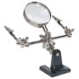Mini Robot Soldering Stand with Magnifier Sealey Part No. SD150