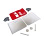 Single Fire Extinguisher Cabinet for 6-12kg Extinguishers Durable Composite