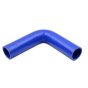 6.5mm Blue Silicone 90 Degree Elbow 152 mm legs