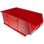 Red Plastic Wall Panel Storage Bins Size 4