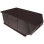 Black Plastic Wall Panel Storage Bins Size 7 - Pack of 5