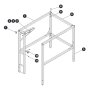 Railings Full/ Saloon Gate for Skyjack SJ12 E Vertical Mast