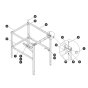 Railings Half Gate for Skyjack SJ12 E Vertical Mast