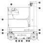 Labels - Left View for Skyjack SJ16 Access Platforms