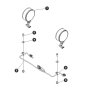 Dual Flashing Light Field Kit for Skyjack SJ16 E Vertical Mast