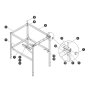 Railings Half Gate for Skyjack SJ16 E Vertical Mast