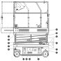 Left Side Labels for Skyjack SJ3013 Micro DC Scissor Lift