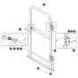 Full Gate Hinged Railings for Skyjack SJ3219 Micro DC Scissor Lift