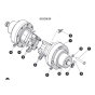 Wheel Motor/Disc Brake (CE, AS & KC) for Skyjack SJ3220 DC Scissor Lift