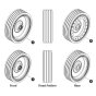Wheels for Skyjack SJ4732 DC Scissor Lift